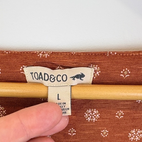 Toad&Co Rust coloured Dress size L - Picture 6 of 7